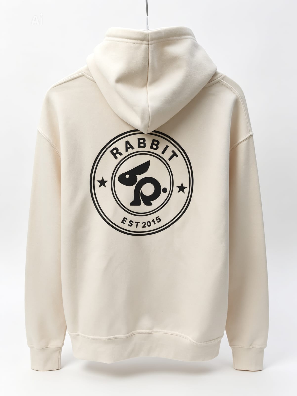 The Culture Stamp Hoodie – Cream Rabbit Jump Hoodie